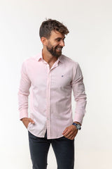 Camisa Rosa Algodón Suavizado