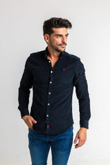 Camisa MicroPana Marino