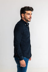 Camisa MicroPana Marino