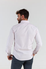 Camisa Raya Oxford Rosa Claro
