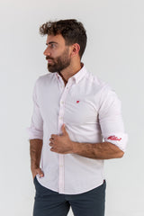 Camisa Raya Oxford Rosa Claro