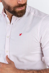 Camisa Raya Oxford Rosa Claro