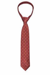 Corbata Burdeos Estampado Perro