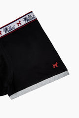 Boxer Liso Negro