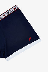 Boxer Liso Marino