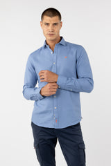 Camisa Micro Estructura Marino