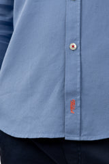 Camisa Micro Estructura Marino