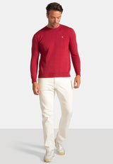 Jersey Cuello Redondo Burdeos