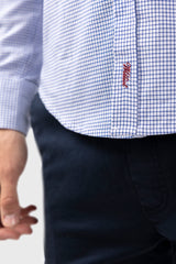Camisa Mini Cuadro Marino