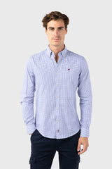 Camisa Mini Cuadro Marino
