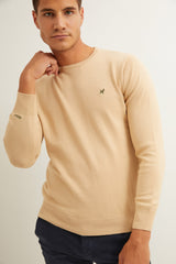 Jersey Cuello Redondo Crema