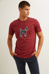 Camiseta Doggy Burdeos