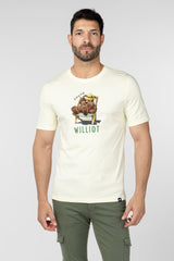 Camiseta Mr Williot Chill Amarillo Pastel