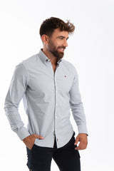 Camisa Vichy Oxford Gris