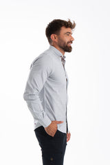 Camisa Vichy Oxford Gris