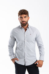 Camisa Vichy Oxford Gris
