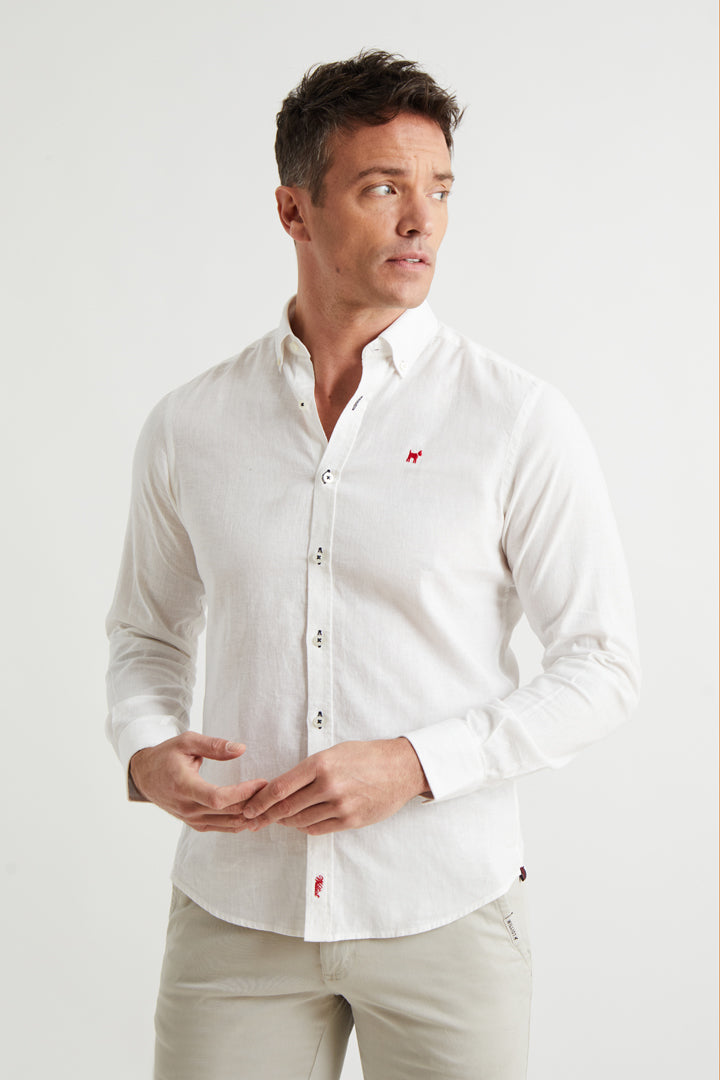 Chemises Camisa Lino Pedro Del Hierro Camisas Lino Hombre Camisa