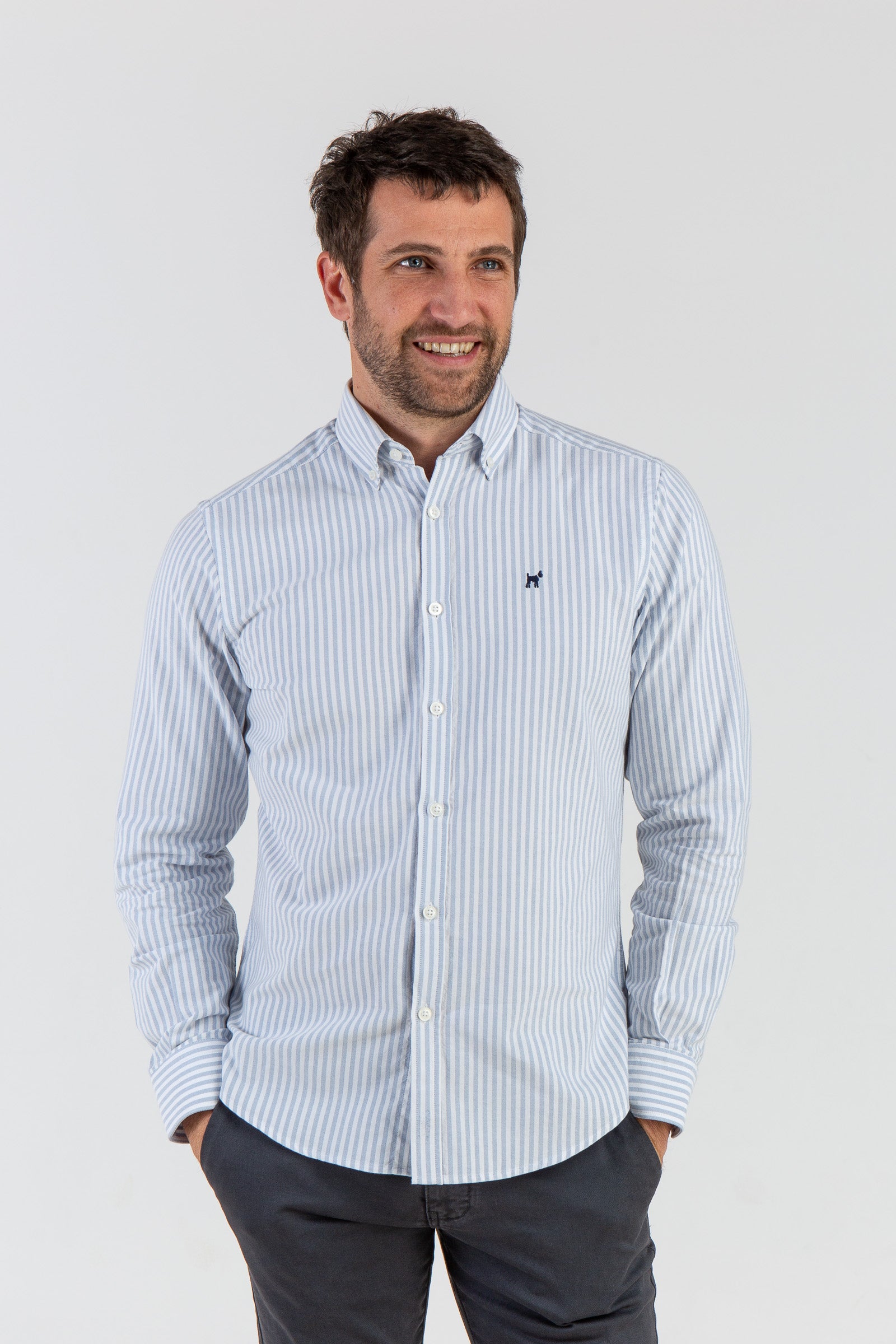 Camisa Ray Oxford Marino