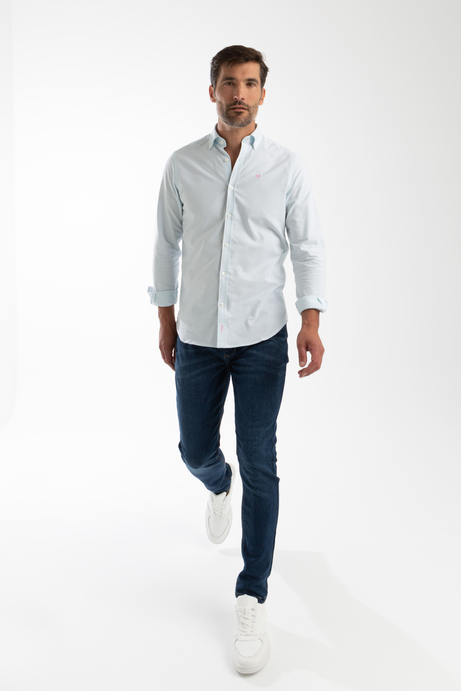 Camisa Oxford Raya Kodak Turquesa
