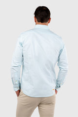 Camisa Oxford Slim Fit Turquesa