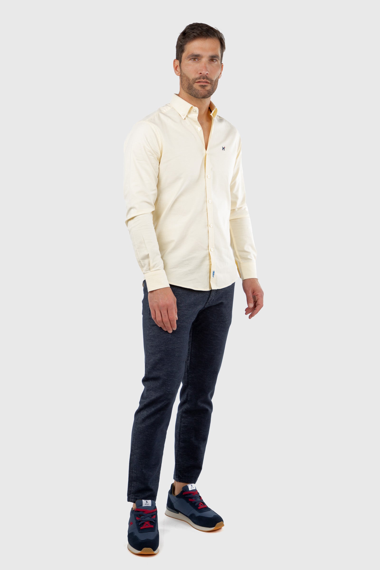 Camisa Oxford Slim Fit Amarillo