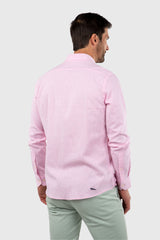 Camisa Rosa Claro en Lino