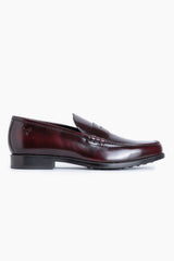 Mocasín Piel Burdeos