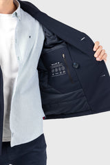 Parka Cruzada Impermeable Marino