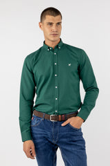 Camisa Oxford Liso V.Botella Slim