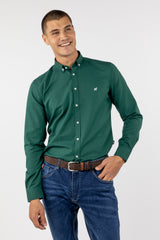 Camisa Oxford Liso V.Botella Slim