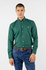 Camisa Oxford Liso V.Botella Slim