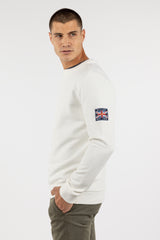 Sudadera Parche Bandera Crema
