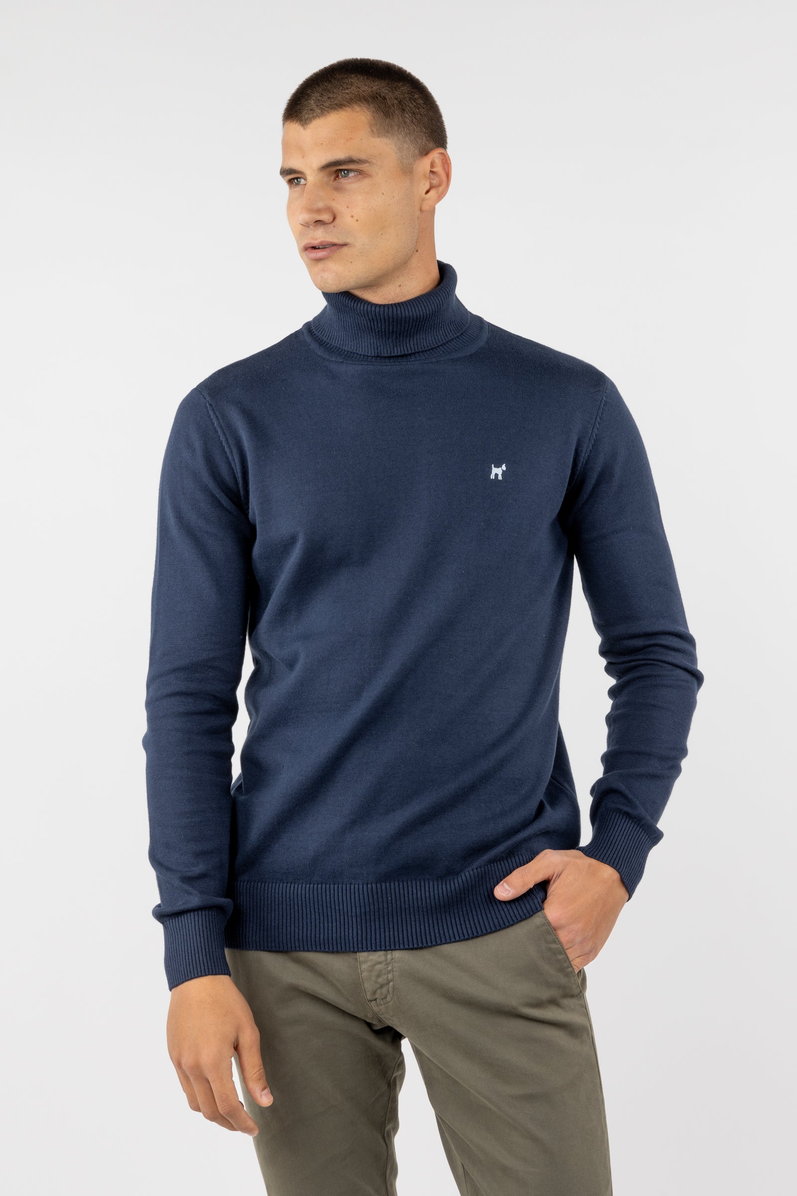 Jersey Cuello Vuelto Marino