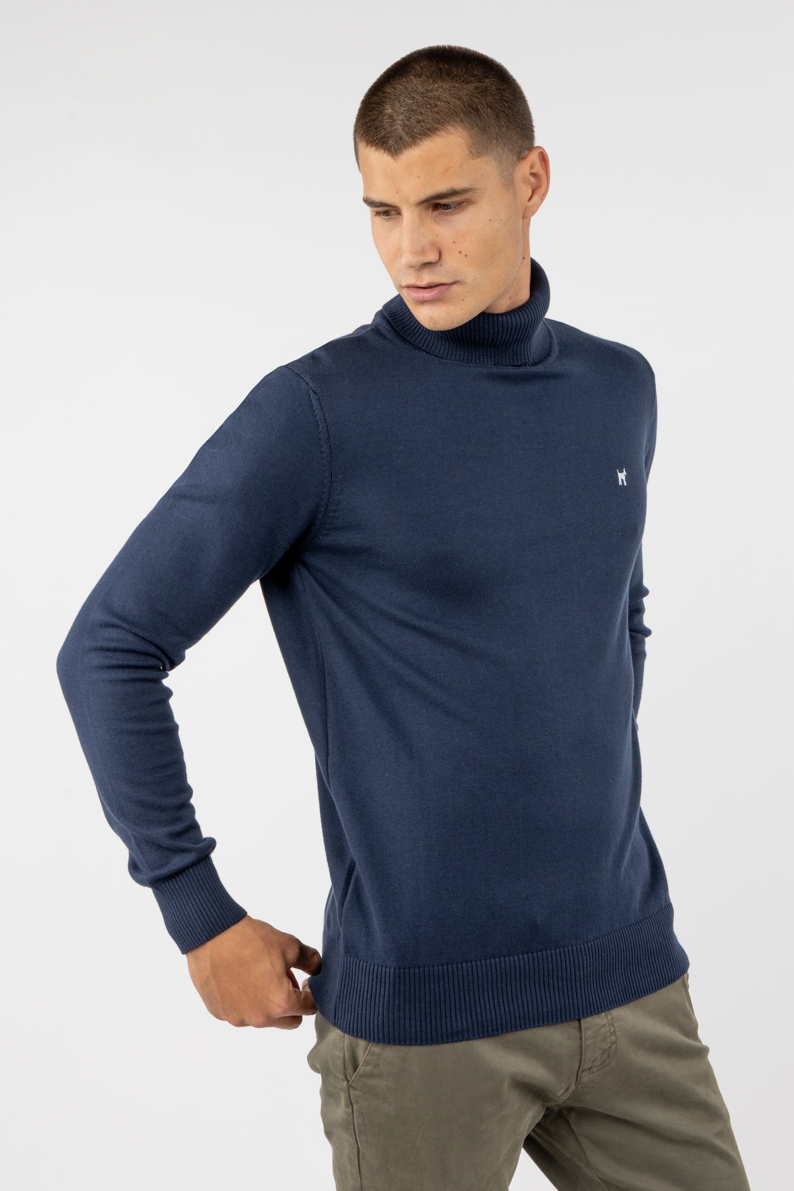 Jersey Cuello Vuelto Marino