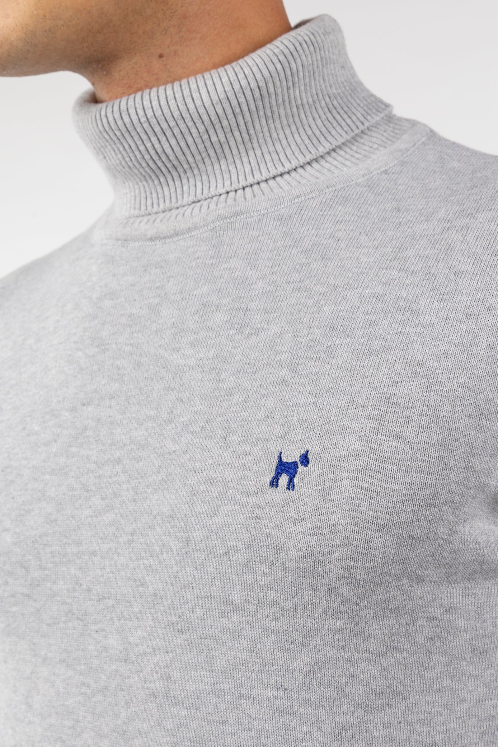 Jersey Cuello Vuelto Gris