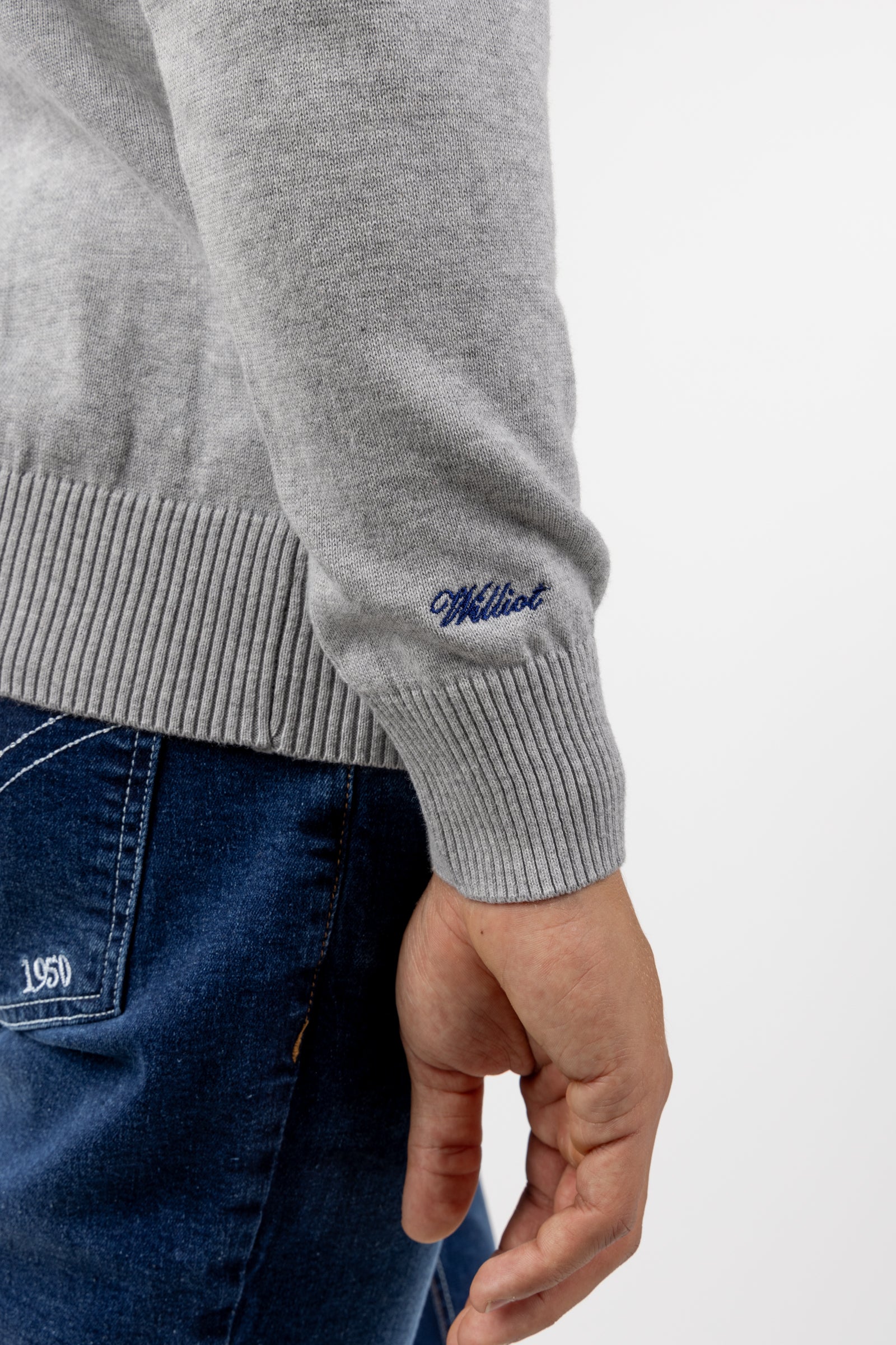 Jersey Cuello Vuelto Gris