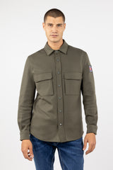 Sobrecamisa Tejido Técnico Verde Militar