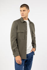 Sobrecamisa Tejido Técnico Verde Militar