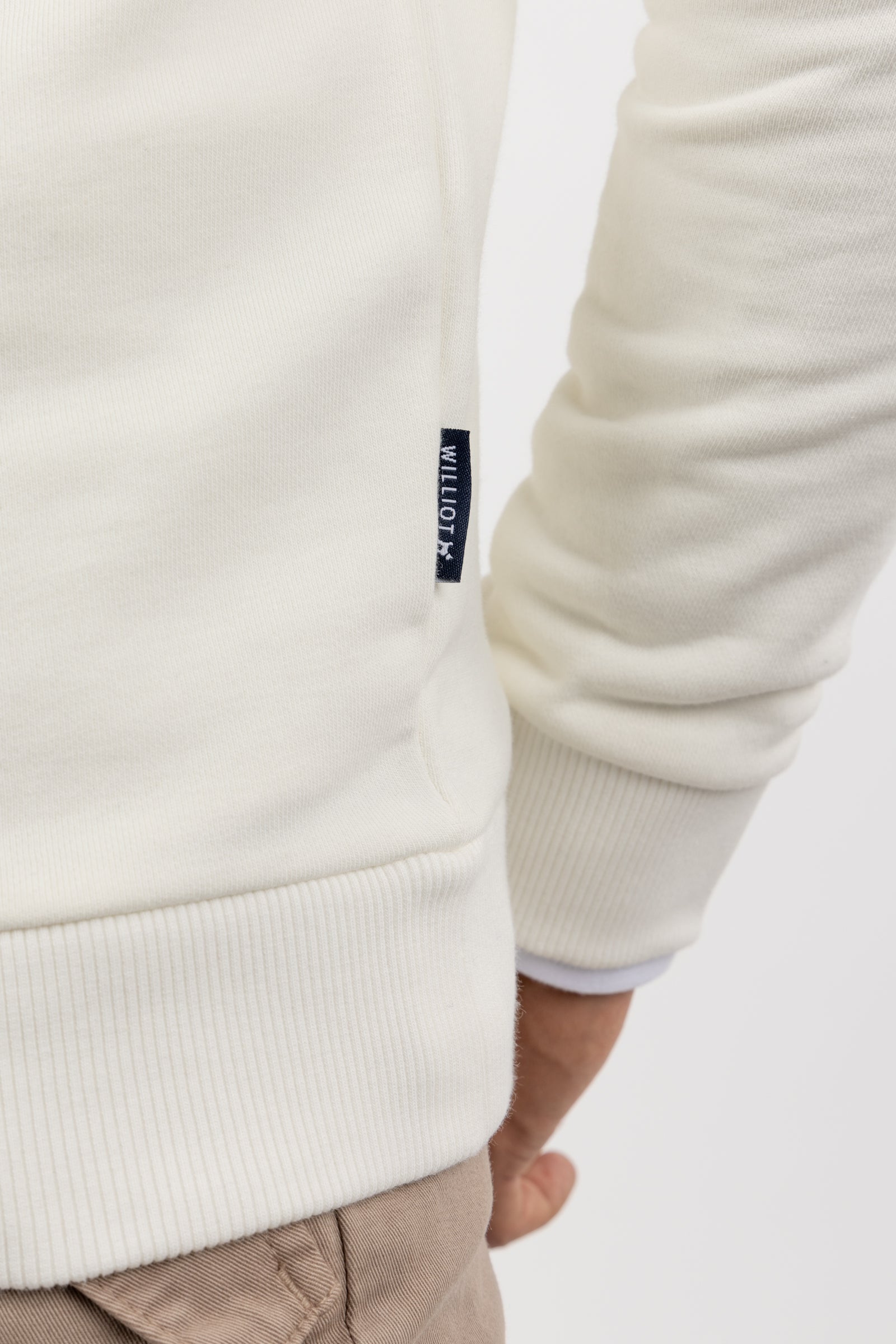 Sudadera Diseño Williot Espalda Crema