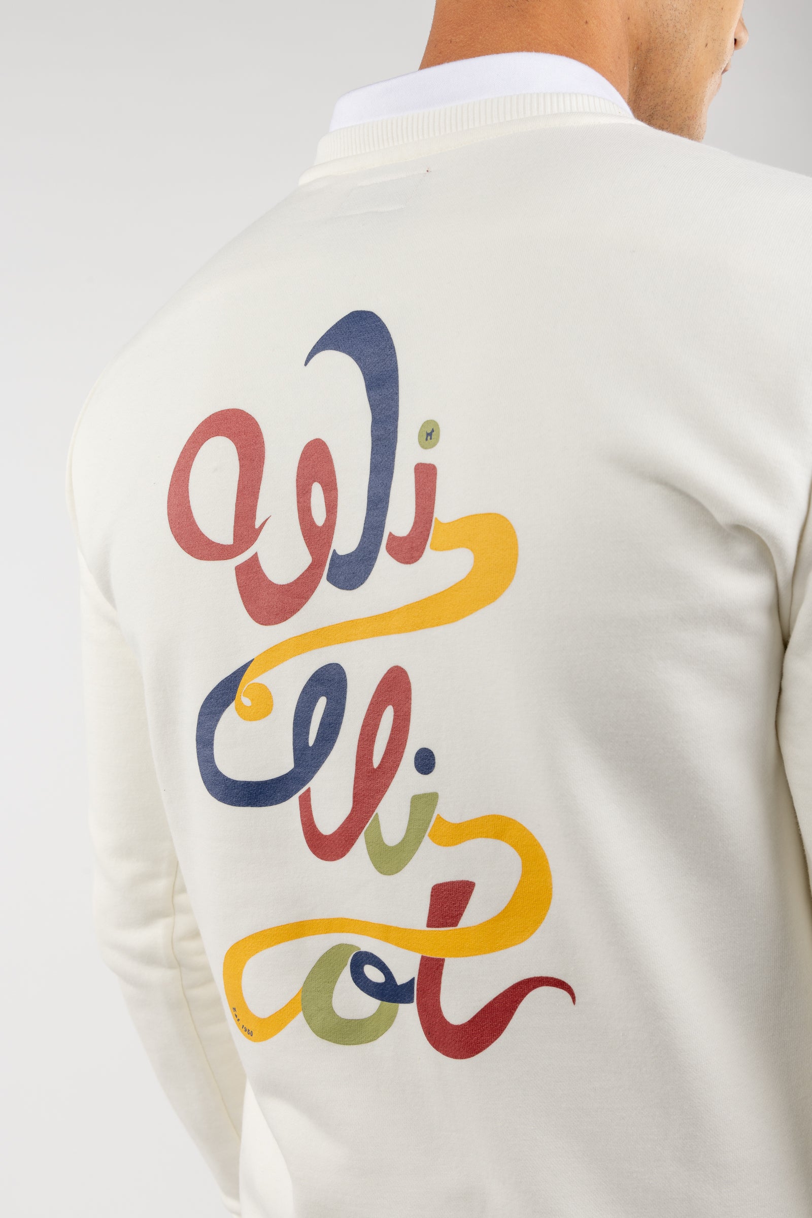 Sudadera Diseño Williot Espalda Crema