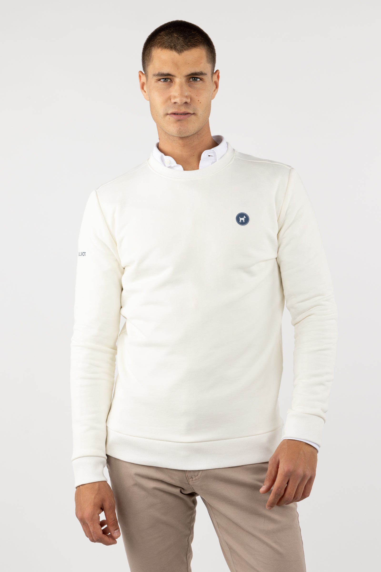Sudadera Diseño Williot Espalda Crema