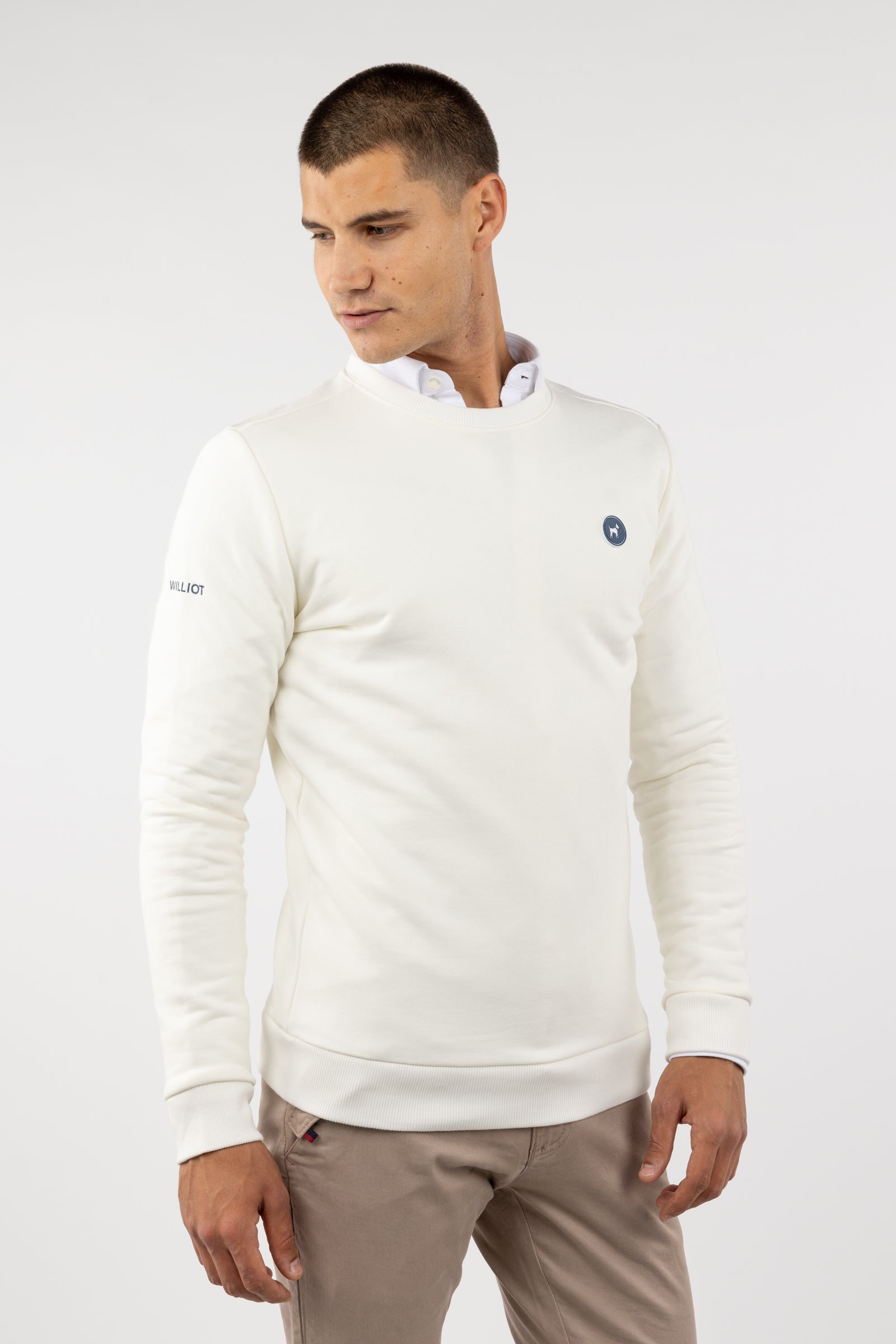Sudadera Diseño Williot Espalda Crema