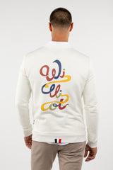 Sudadera Diseño Williot Espalda Crema