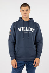 Sudadera Capucha Parches Marino
