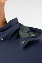 Cazadora Técnica Capucha Desmontable Marino