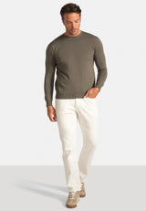 Jersey Cuello Redondo Khaki