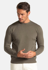 Jersey Cuello Redondo Khaki