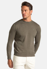 Jersey Cuello Redondo Khaki