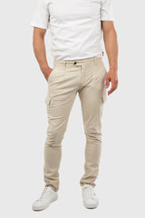 Pantalón Cargo Lino Arena