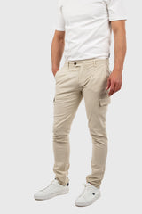 Pantalón Cargo Lino Arena